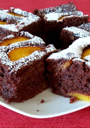 O poză a rețetei Prăjitură cu nectarine.