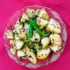 A picture of Jeera aloo.