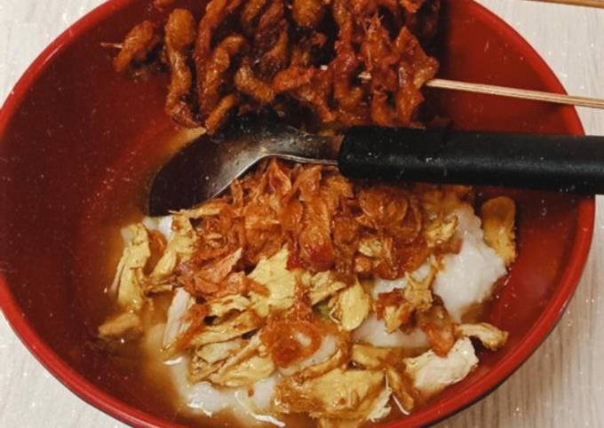 Resep Bubur Ayam Simple Oleh Widyarp - Cookpad