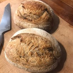 A picture of Hearty Rustic Sourdough Bread.