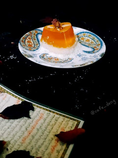 عکسی از دستور دسر دو رنگ زعفرانی