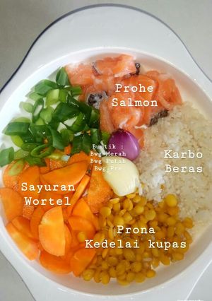 Foto resep MPASI SALMON KEDELAI 6+