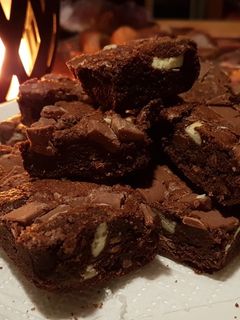 Una foto de Brownie con Nueces