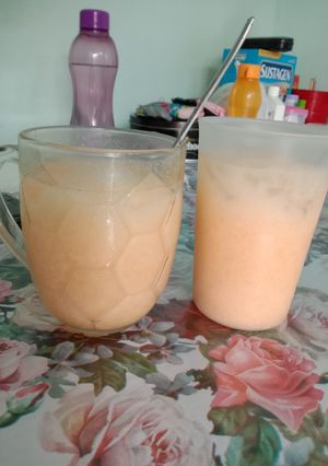 Foto resep Es jeruk susu