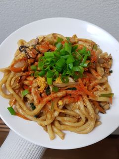 Foto resep Yakiudon (udon goreng)