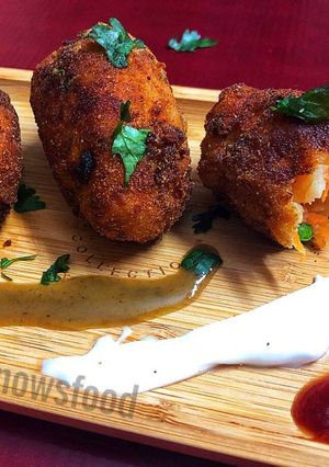 குளிர்கால சிற்றுண்டி-ஃகிஸ்பீ காய்கறி Croquettes செய்முறை முக்கிய புகைப்படம்