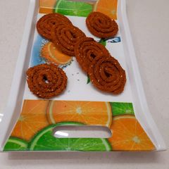 A picture of Wheat flour chakli 😋🥰.