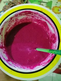 Foto resep Mpasi 8months : biskuit buah naga susu