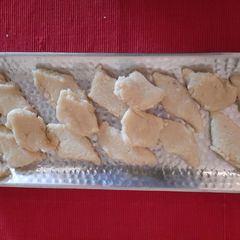 A picture of Kaju Katli.