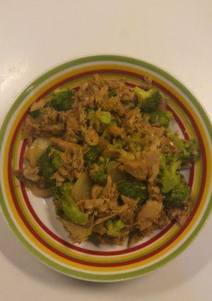 Foto resep Tumis tuna brokoli (menu diet)