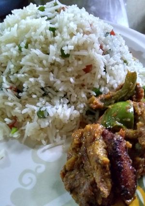 A picture of Mix vegetable fried rice.