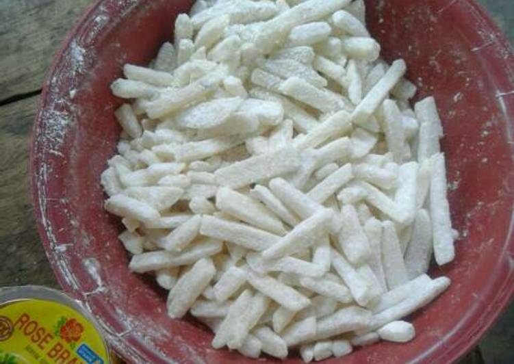 Stik kentang homemad rasa kfc