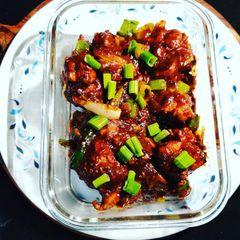 Schezwan Chilli Chicken. A picture of Schezwan Chilli Chicken..