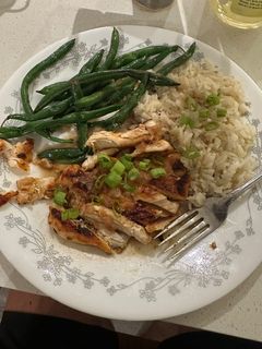 A picture of Apricot balsamic glazed pork filet.