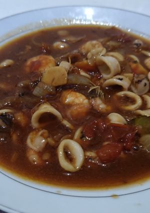 Foto resep Cumi udang asam manis pedas