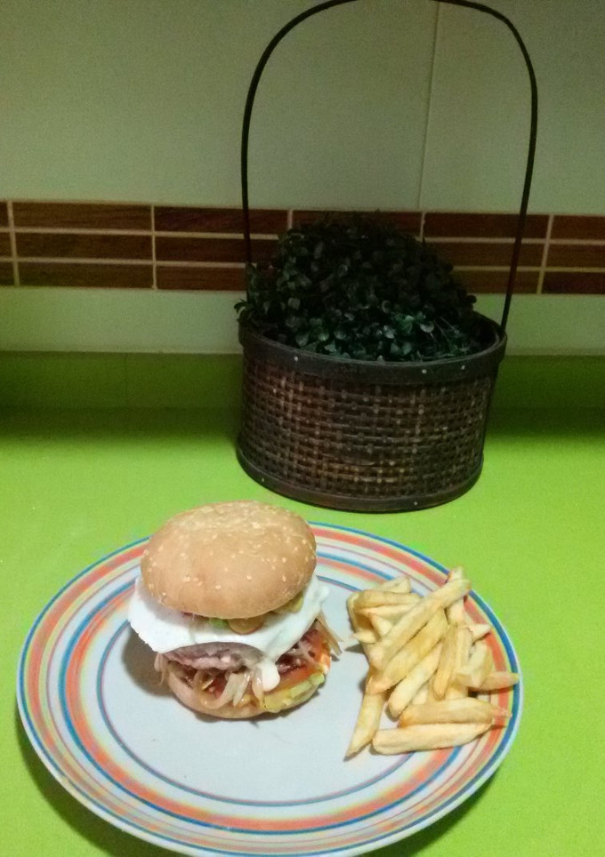 Una foto de Hamburguesas bomba de papa