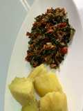 Ugu / ugwu / pumpkin leaf sauce