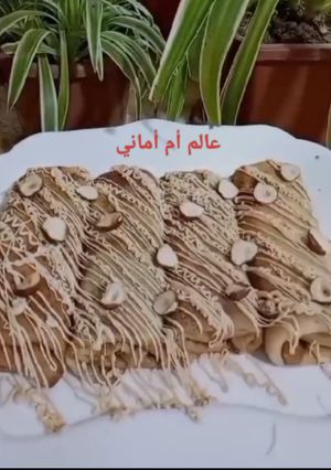 صورة لوصفة ليكراب بحشوة الشكولا و الموز