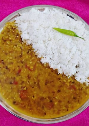 A picture of Mixed Dal & Rice.