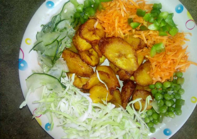 Simple Way to Make Award-winning Fried plantain salad
