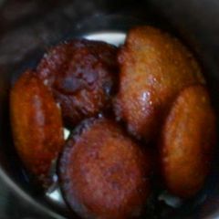 A picture of Sweet Appam (unniappam/nei appam).