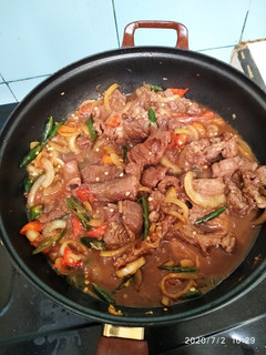 Foto resep Spaicy beef teriyaki