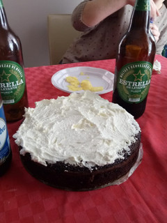 Una foto de Tarta de cerveza negra Guinness