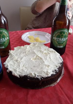 Una foto de Tarta de cerveza negra Guinness