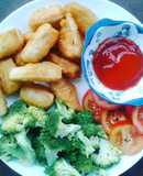 Lườn cá hồi chiên giòn