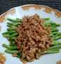Langkah Gampang Membuat Resep Buncis tumis daging (vegan) yang Enak Banget Anti Ribet, Lezat