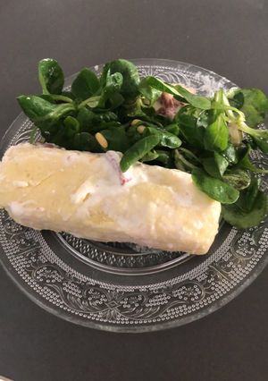 Une photo de Quenelle maison façon carbonara