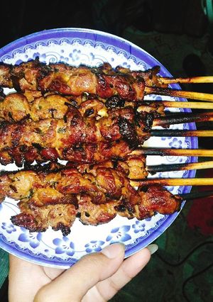 Hình của món Thịt xiên nướng.