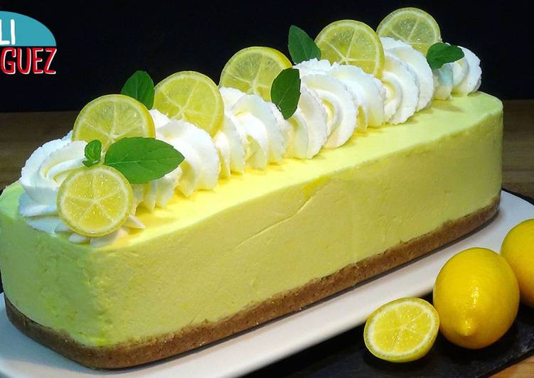 Tarta de limón sin horno, fácil y rápida