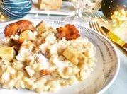 Une photo de risotto aux girolles