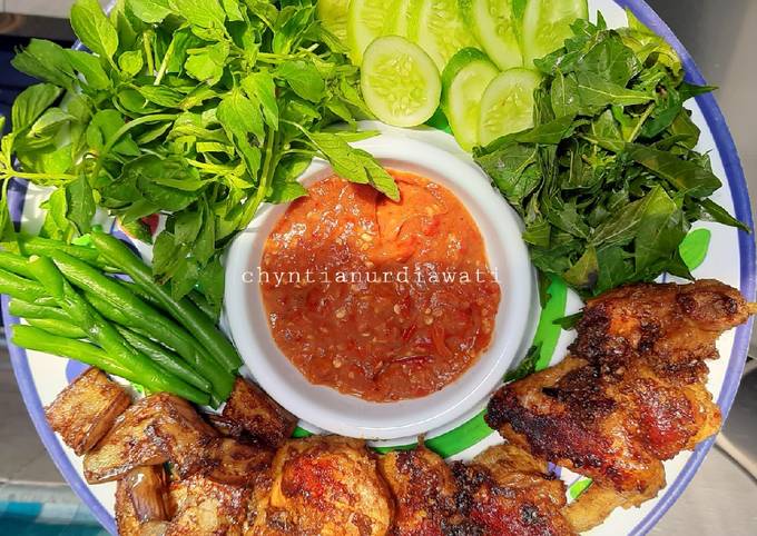 Ayam Bakar Teflon Lengkap