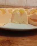 Gelatina de yogurt de durazno