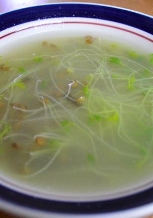 Una foto de Germinado de lentejas en caldo de pollo