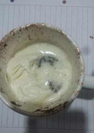 Una foto de Brownie en microondas