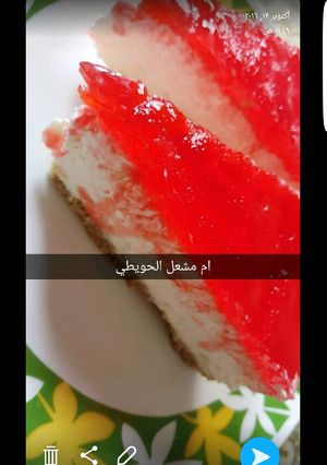 صورة لوصفة تشيز كيك بالجلي