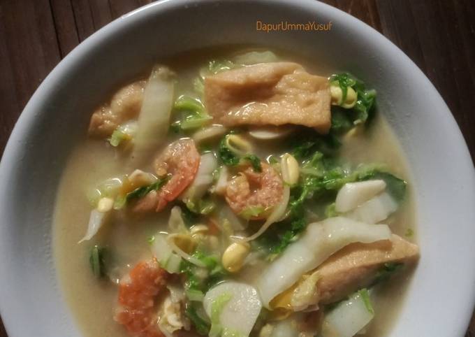 Anti Ribet, Buat Sawi Putih Kuah Santan Bahan Sederhana