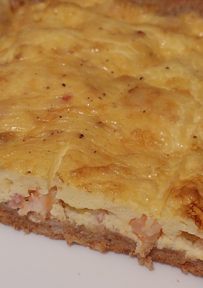 Una foto de Quiche integral de camarones