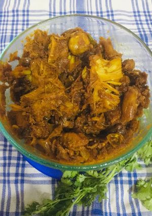 A picture of Masala Jackfruit.