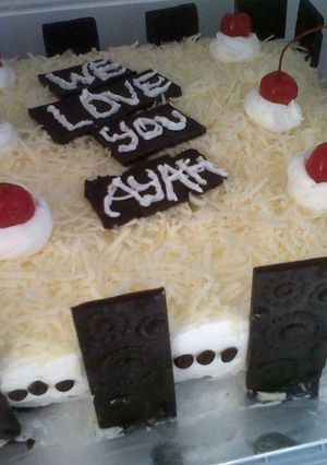 Foto resep Kue ultah brownies kukus