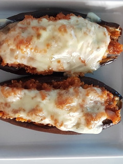 Una foto de Berenjenas rellenas