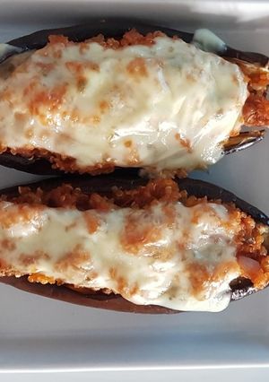 Una foto de Berenjenas rellenas