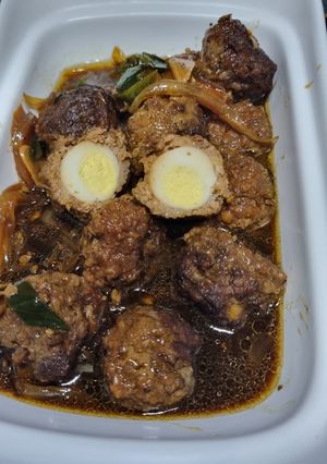 Foto resep Semur Bola Daging Telur Puyuh | Menu padat gizi bisa untuk BB booster anak