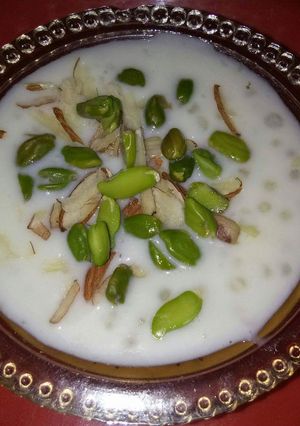 A picture of Sabudana Kheer.
