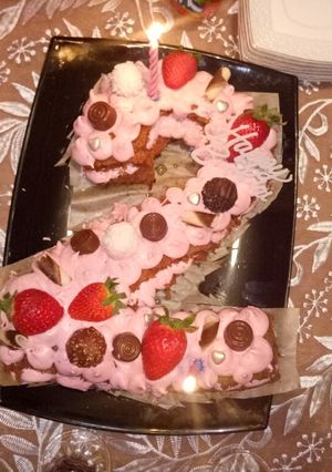 صورة لوصفة كيكة الارقام 🎂
