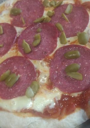 Una foto de Pizza casera