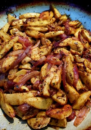 A picture of Fried taro.